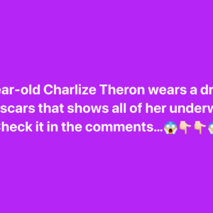 48-year-old Charlize Theron wears a dress at the Oscars that shows all of her underwear… 48-year-old Charlize Theron wears a dress at the Oscars that shows all of her underwear…